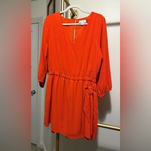 Vibrant Orange Skort Dress